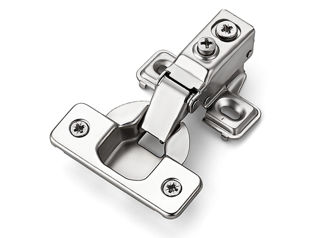 Short Arm Kitchen Cabinet Hinges,5/8 Inch Overlay,50 Pack 25 Pairs Brushed Nickel, Soft Close Motion, Concealed Cabinet Fit, 105 Degree Opening...