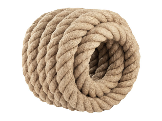 Thick Jute Rope Heavy Duty - 2inch 25ft Natural Twisted Manila Hemp Ropes Indoor and Outdoor Decorative Kits for Crafts Porch Swing Nautical Tug of...