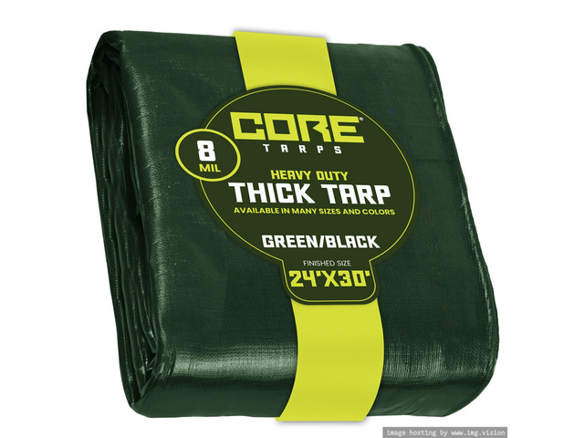 Heavy Duty 8 Mil Tarp Cover, Waterproof, UV Resistant, Rip and Tear Proof, Poly Tarpaulin with Reinforced Edges for Roof, Patio, Pool, Boat....