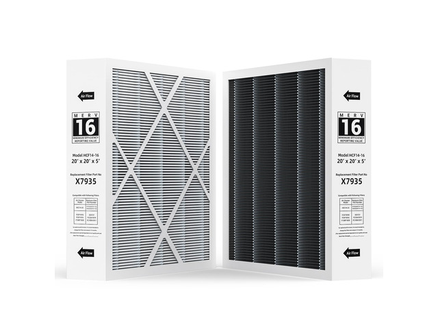 2-pack X7935 20x20x5 MERV 16 Air Filter, Compatible with Lennox X7935 Healthy Climate Carbon-Clean MERV 16Home Furnace Filter Filter HVAC System,...