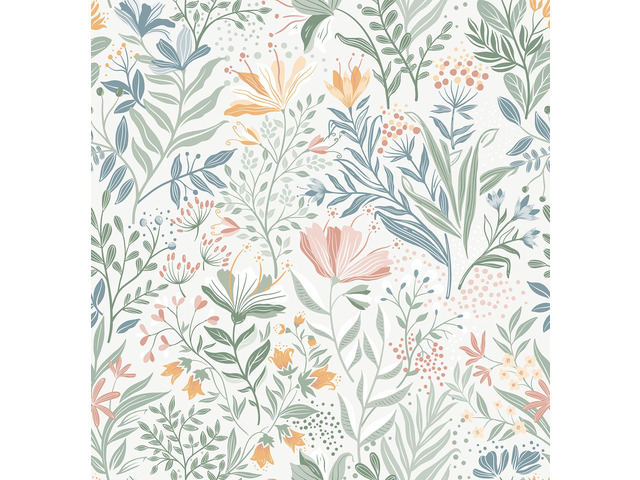 Floral Peel and Stick Wallpaper Boho Modern Wall Paper 17.3×787 Wildflower Self Adhesive Contact Paper for Cabinet Fun Nature Removable Waterproof...