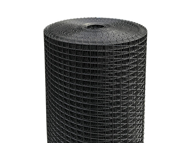 Hardware Cloth 1/2 inch, Chicken Wire Mesh Roll, 24'' x 50' 19 Gauge Black Vinyl Coated Wire Fence Roll, Welded Wire Fencing, Mesh & Wire Cloth,...