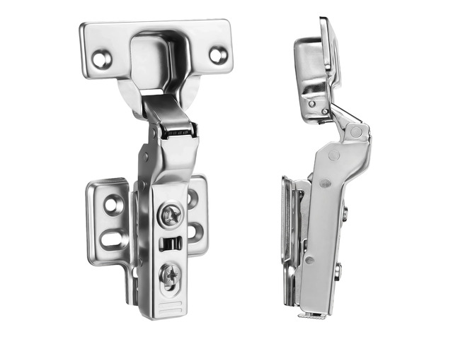 20Pcs Frameless Soft Close Half Overlay Cabinet Hinges European Concealed Hinges with 50% Faster Install & Clip-On Plate, 3D Adjustment, Cabinet...