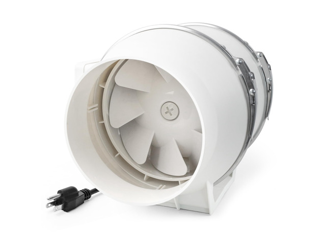 6 Inch Duct Fan 390 CFM Inline Ventilation Exhaust Fan Powerful Airflow Low Noise Durable Motor Safety Protection for Grow Tent, Bathroom,...