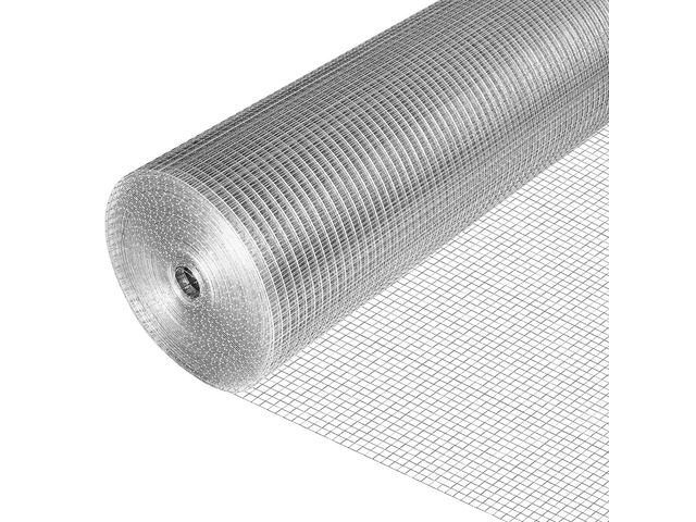 19 Gauge Hardware Cloth, 1/2 inch 48inch×100ft Chicken Wire Fence Hot-dip Galvanized Welded Cage Wire Mesh Roll Supports Poultry Netting Cage Fence...