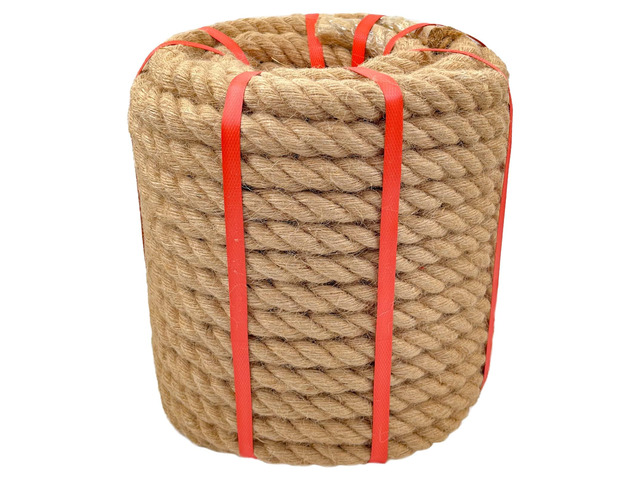 1 Inch x 100 Ft Hemp Rope, 900 Lbs Working Strength, 4 Strand Twisted Cord for Tug of War, Porch Swings, Landscaping & Decor