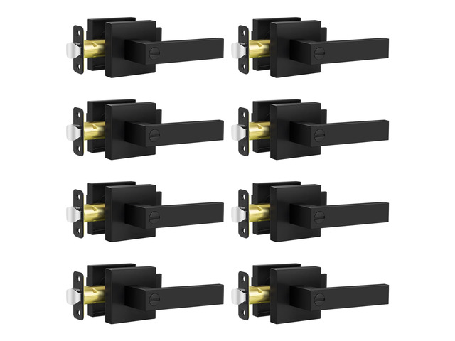 Door Handles Interior Door Knobs, Privacy Door Levers for Bedroom Bathroom, Heavy Duty Zinc Alloy Door Handles Door Leverset for Left & Right...