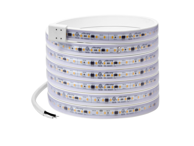 96 in. Hardwired LED Under Cabinet Strip Light, 3680 Lumens, 3000K Warm White, Kitchen and Living Room 120V White Cove Lighting, No Power Supply...