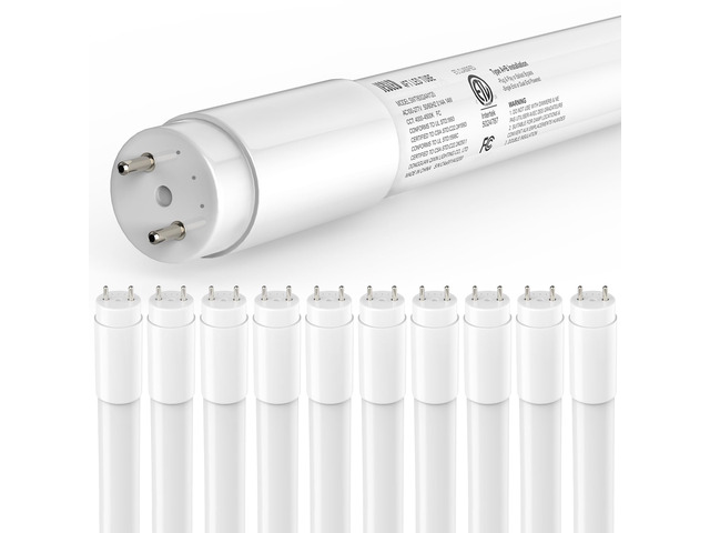 10Pack T8 LED Bulbs 4 Foot, 4FT Fluorescent Replacement, Type A+B,14W 2450LM 4000K Neutral White, Plug & Play or Ballast Bypass, G13, T8 T10 T12...