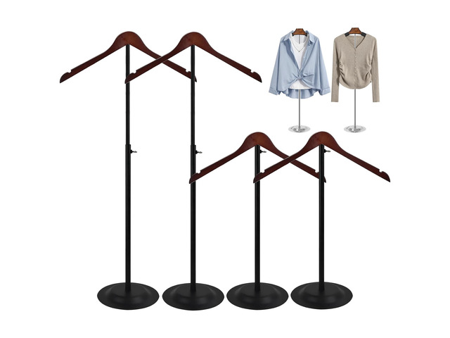 4 Pack T Shirt Display stand, Adjustable T shirt Shoulder Stand for Vendor
