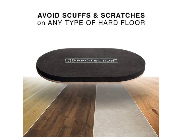 Felt Furniture Sliders Hardwood Floors 4 PCS 9 1/2 inch Furniture Sliders Heavy Duty Felt Sliders Hard Surfaces Move Your Furniture Easily &...