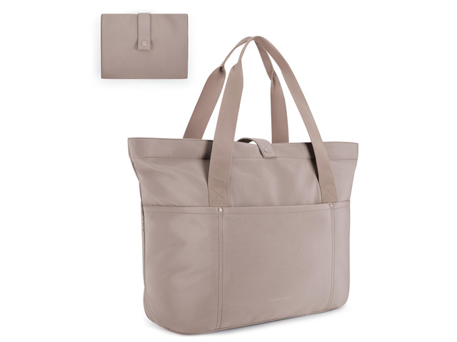 Tote Bag for Women, Foldable Tote Bag With Zipper Travel Shoulder Bag Handbag for Work