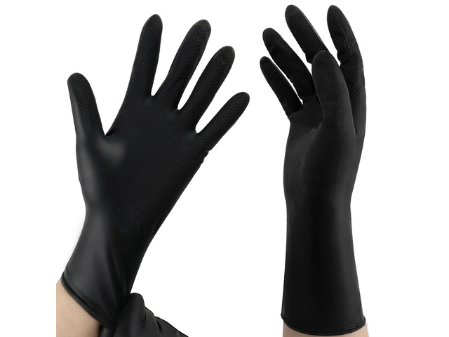 Size Hair Dye Gloves Reusable Rubber Gloves Hair Color Glove Professional Hair-Dying Tools for Home Salon Barber Hairs Dyeing and Coloring,...
