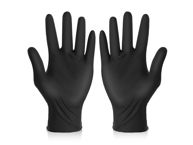2Pairs Hair Dye Gloves Black Rubber Glove Reusable Cleaning Gloves Non-slip Bouncy Professional Hair Coloring Accessories for Salon Hairs...
