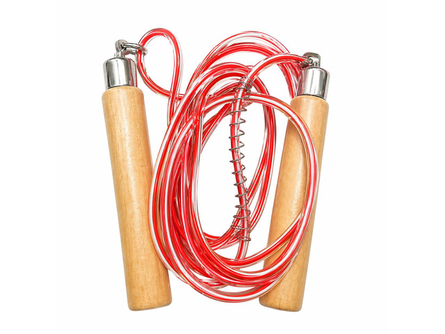 Jumps PVC Jump Rope, Adjustable Skipping Rope Non-kinking PVC cord. Unbreakable handles. Smooth rotation. For cardio and boxing.