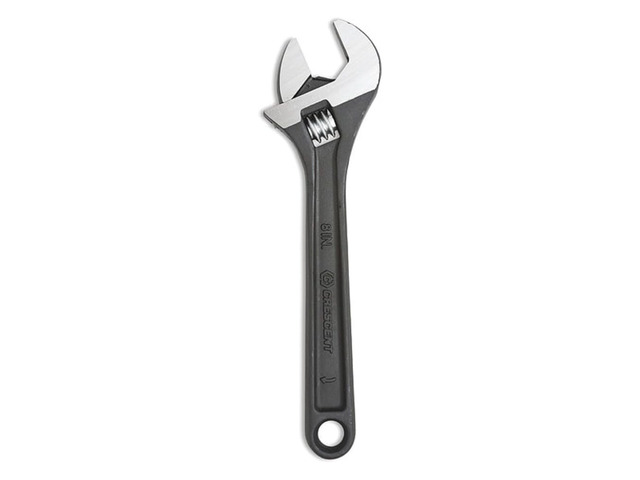 WRENCH 8'ADJ CARD CRESNT Hand Tool for Garage and Home Improvement, Grip Wrench for Shower Head - Hand Tools