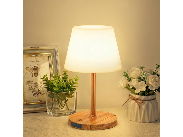Shower Lamp Waterproof, 6000mAh Rechargeable Cordless Table Lamp with 3 Color Temps and Stepless Dimming, Touch Control & Portable LED Nightlight...