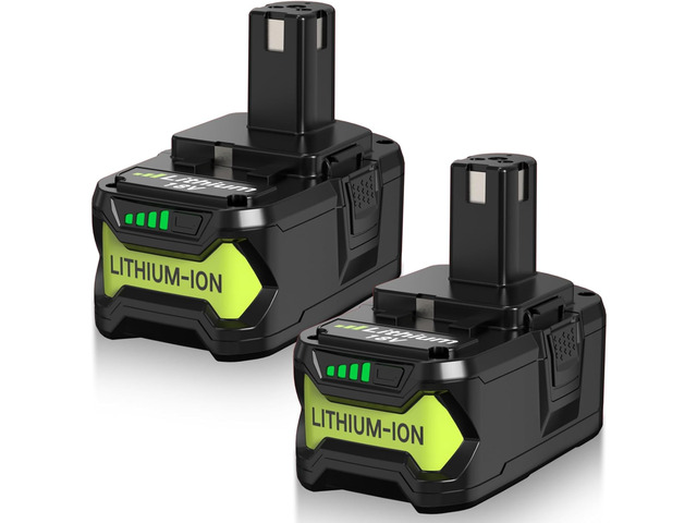 2 Packs 8000mAh Replacement for Ryobi 18V Battery P108(Green) Compatible with Ryobi 18 Volt Batteries P189 P190 P109 P107 P105 P104 P103 P102 P122