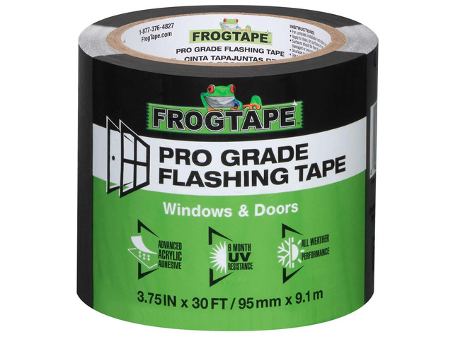 Pro Grade Flashing Tape for Windows & Doors, 3.75 Inch Width - 30 Foot Roll, All Weather & UV Resistant Flashing Tape with Advanced Acrylic...