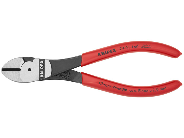 74 01 160 Tools - High Leverage Diagonal Cutters (7401160) High Leverage Diagonal Cutter - Heavy-Duty Chrome Vanadium Steel - Wire Cutters