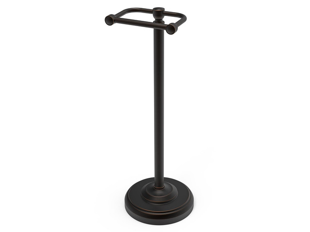 Toilet Paper Holder Stand, Freestanding Toilet Paper Holder,Farmhouse Post Pivoting Toilet Paper Stand with Stable Weighted Base,Stainless Steel...