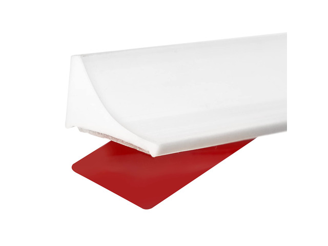 Silicone Shower Threshold Water Dam Barrier, 67 Inch, White Self-Adhesive Shower Door Bootom Seal Strip, Shower Water Guard Blocker for Walk in...