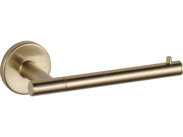 Single Post Toilet Paper Holder Champagne Bronze Wall Mount Trinsic Bathroom Accessories