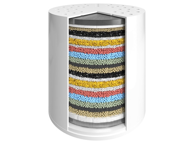 Replacement Shower Filter for Filtered Showerhead, Hard Water Suitable for People with Sensitive and Dry Skin and Scalp, Filters Chlorine and...