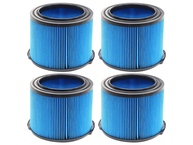 4 Pack VF3500 Replacement Filter for Ridgid 3-4.5 Gallon Wet Dry Vacs Compatible with 3-4.5 Gallon Wet Dry Vacuum Cleaner, Fits WD4050, WD3050,...