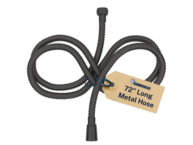 Solid Metal Shower Hose Attachment for Showerhead, Extra-Long 72-Inch Universal Replacement Hose for Hand held Shower, Oil Rubbed Bronze