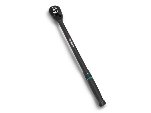 Extra Long Handle 1/2-Inch Drive Ratchet, 90-Tooth Ratchet Wrench Socket Wrench with 15' Handle and Dust Proof Teardrop Enclosed CR-MO Head,...