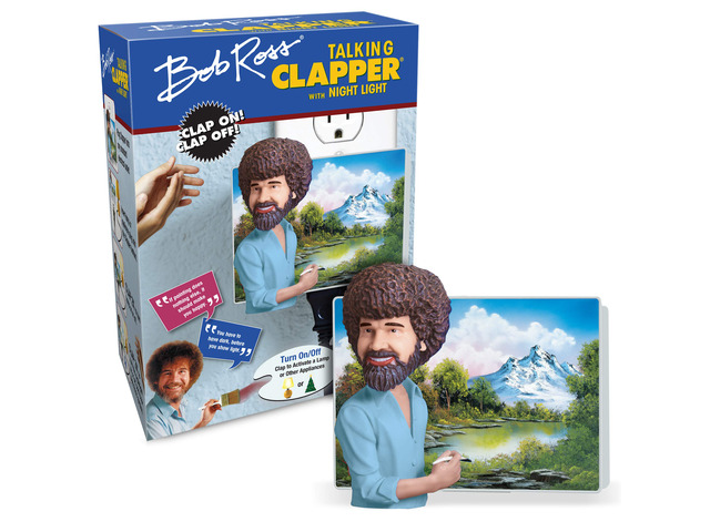Bob Ross Talking & Night Light, Wireless Sound Activated On/Off Light Switch, Clap Detection, Perfect for Kitchen/Bedroom/TV/Appliances, 120 V Wall...
