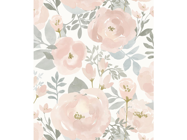 Peel and Stick Wallpaper Peony Floral Wallpaper 17.3in x393.7in Floral Contact Paper Self Adhesive Removable Wall paper for Bedroom Laundry Room,...