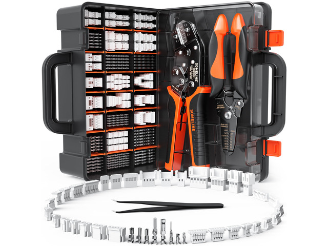 Micro Connector Crimping Tool Kit, 41 Types JST SH 1.0/GH 1.25/ZH 1.5/PH 2.0mm & Compatible with Molex PicoBlade 1.25mm/51005 51006 Connectors,...