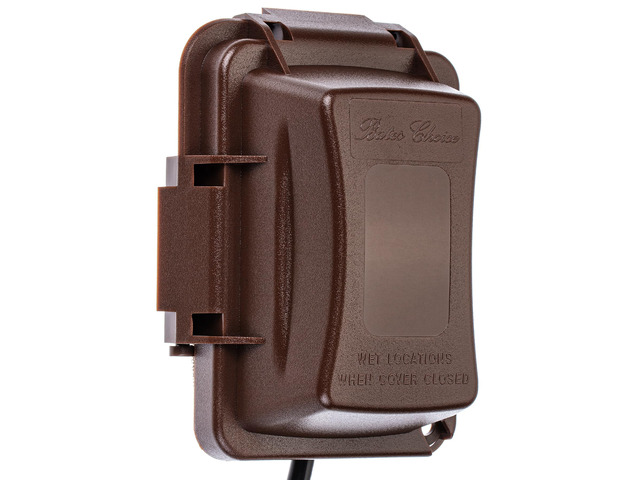 Weatherproof Electrical Outlet Cover, 1-Gang, Brown Outdoor Outlet Cover Weatherproof, Outdoor Plug Cover, Outlet Cover Box