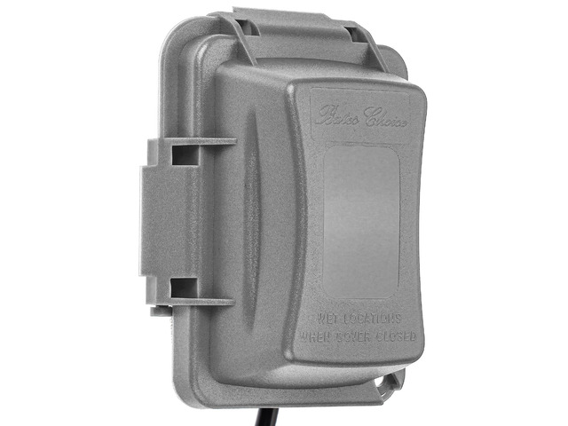 Weatherproof Electrical Outlet Cover, 1-Gang, Gray Outdoor Outlet Cover Weatherproof Outlet Cover Box, Outdoor Plug Cover