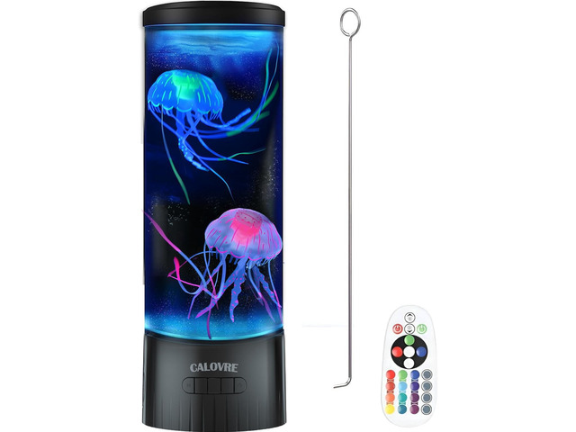 Large Jellyfish Lamp Gifts for Kids Adults Electric Fantasy Tank Aquarium Night Mood Light for Birthday Holiday Home Christmas Decoration Relaxion