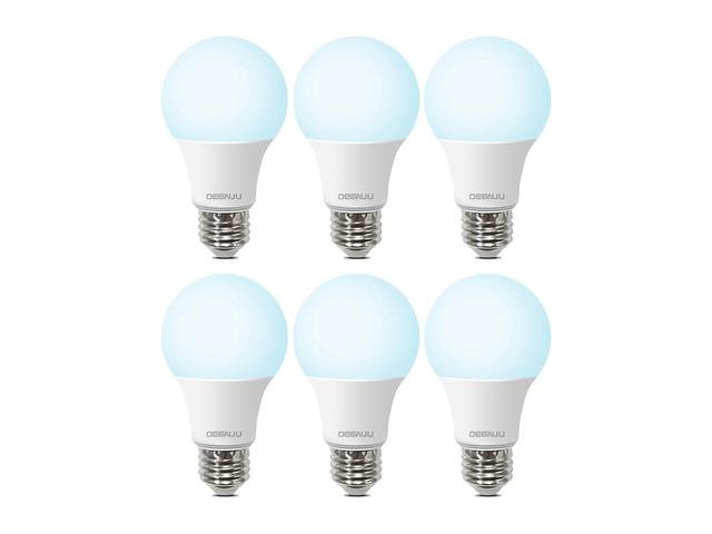 A19 LED Light Bulbs, 60 Watt Equivalent LED Bulbs, Daylight 5000K, 800 Lumens, E26 Standard Base, Non-Dimmable, 8W Warm White LED Bulbs for Bedroom...