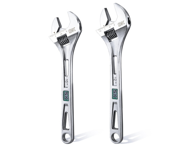 2-Piece Adjustable Wrench Set, 10-Inch, 12-Inch, SAE & Metric Scales X-Frame Handle, Precision Jaw, Heat Treated CR-V Steel, Chrome-Plated Rust...