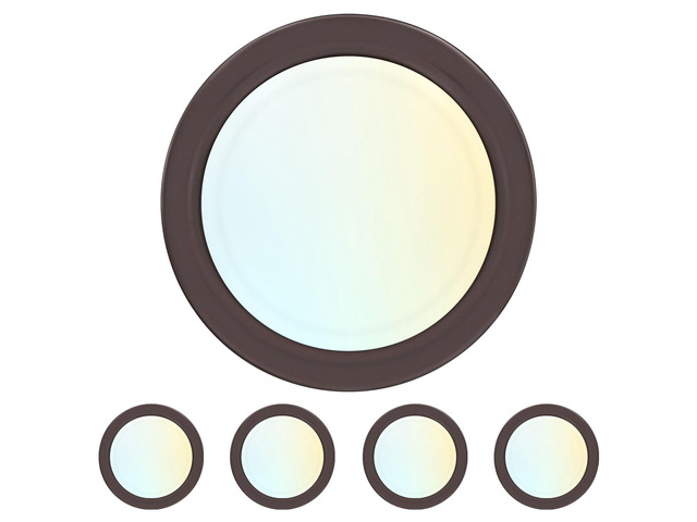 6 Inch LED Disk Lights, 12.5W, 1000LM, 120V, Bronze (4 Pack) Dimmable Flush Mount Ceiling Light, 5CCT Selectable 2700K 3000K 3500K 4000K 5000K,...
