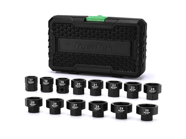 14PCS 1/2' Drive 17-30mm Low Profile Nano Impact Socket Set