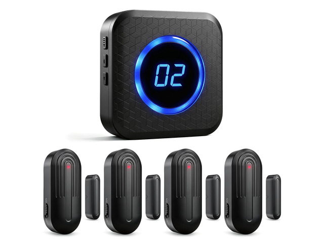 Door Chime, Know Which Door Opened, Home & Business Entry Chime Door Sensor Chime for Store/Office, Door-Open Alerts for Kids & Elderly, 600 Ft...