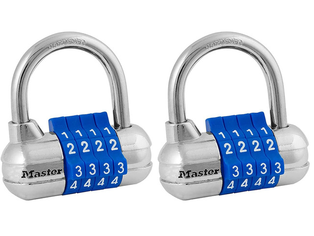 Set Your Own Combination Padlock, Gym Locker Locks with Code for Securing Indoor Valuables, Color May Vary, 1523D (Pack of 2)