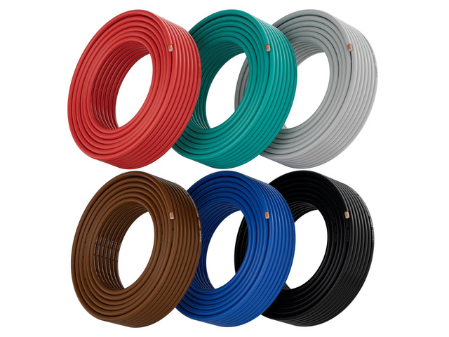 12 Gauge Wire (6-Pack Black/Red/Grey/Blue/Green/Brown, Each 50 FT), Low Voltage Automotive Primary Harness Wire for Battery, Car Audio, Remote...