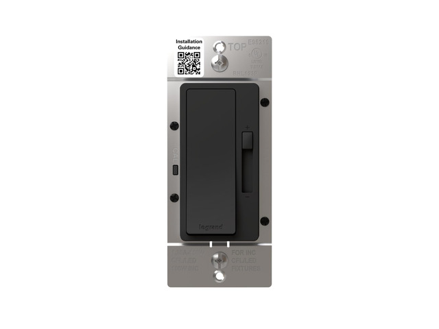 Radiant 150W LED Dimmer Light Switch 3-Way Rocker Black 1 Pack Pass & Seymour LED Optimized, Decorator Rocker Dimmer Switch, for Dimmable LED...