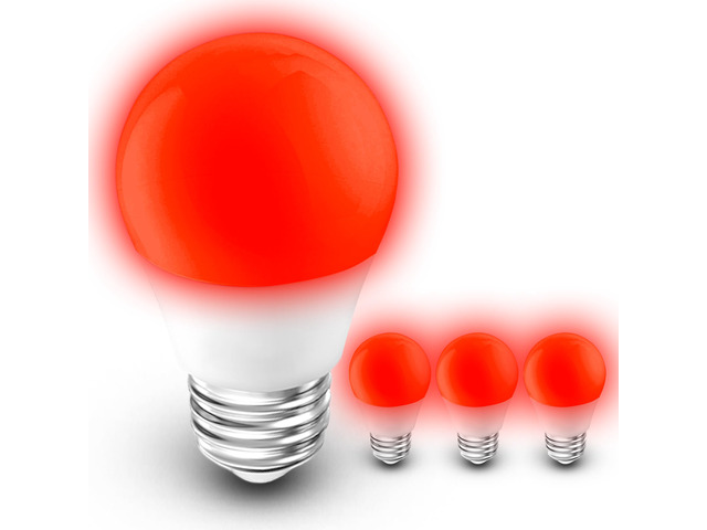 Red Light Bulbs for Sleep, 100% Blue Light Blocking,A15 3W Red Night Light Red LED Bulbs 25w-40w Equivalent, E26 Base for Bedroom Sleep,Baby...