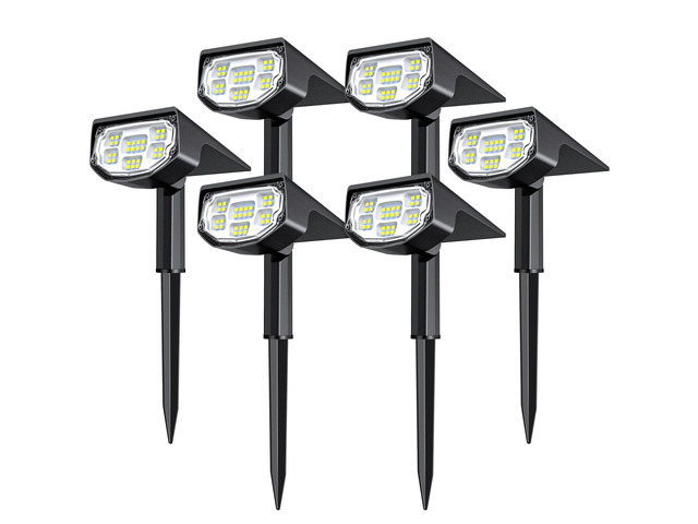 Solar Spot Lights Outdoor, Solar Lights Outdoor Waterproof IP68/30 LED/2 Modes,Solar Powered Spotlights,Landscape Lighting for Yard and Garden,...