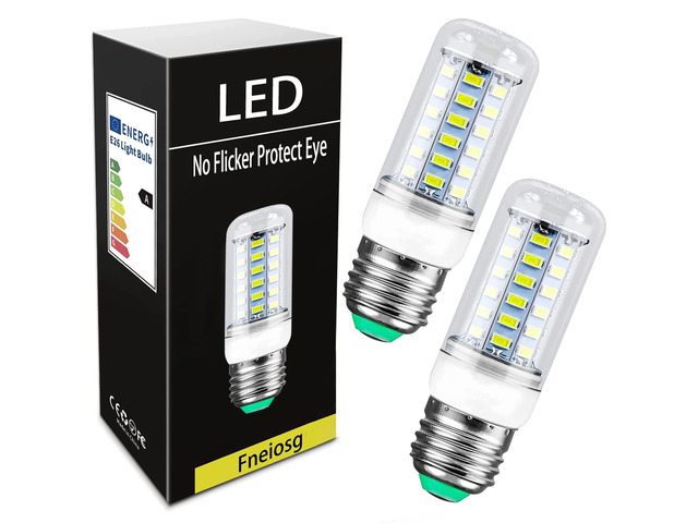 E27 LED Refrigerator Light Bulb,Daylight White 7W, 60W Equivalent 700LM 6000K Energy Saving ac 100 265v,Non-Dimmable,2-Pack