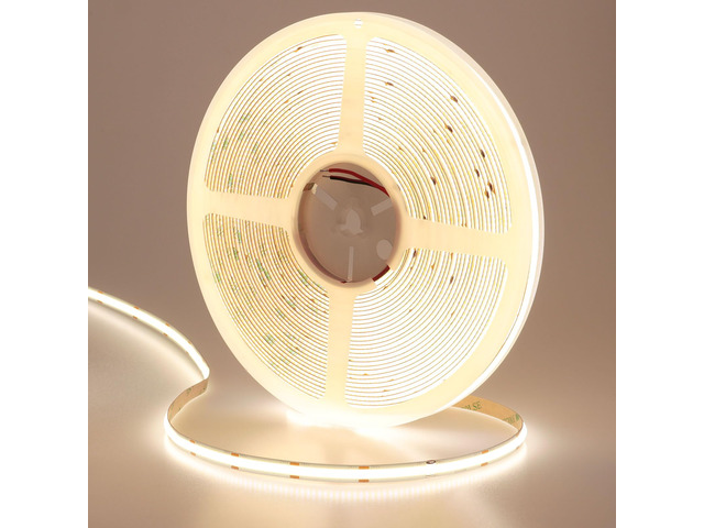 49.2ft/15M 24V COB LED Strip Light Natural White 4000K CRI 93+ 11000lm 5760LEDs Uniform Glow IP20 Not Waterproof Flexible LED Tape Lights for DIY...