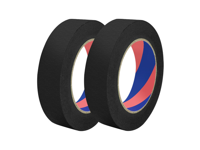 Painters Tape, 1 inch x 55 Yards x 2 Rolls Black Painters Masking Tape for Indoor and Outdoor Use, Medium Adhesive Paint Tape for DIY Crafts, Arts,...